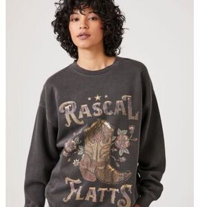 Gray Rascal Flatts Graphic Sweatshirt